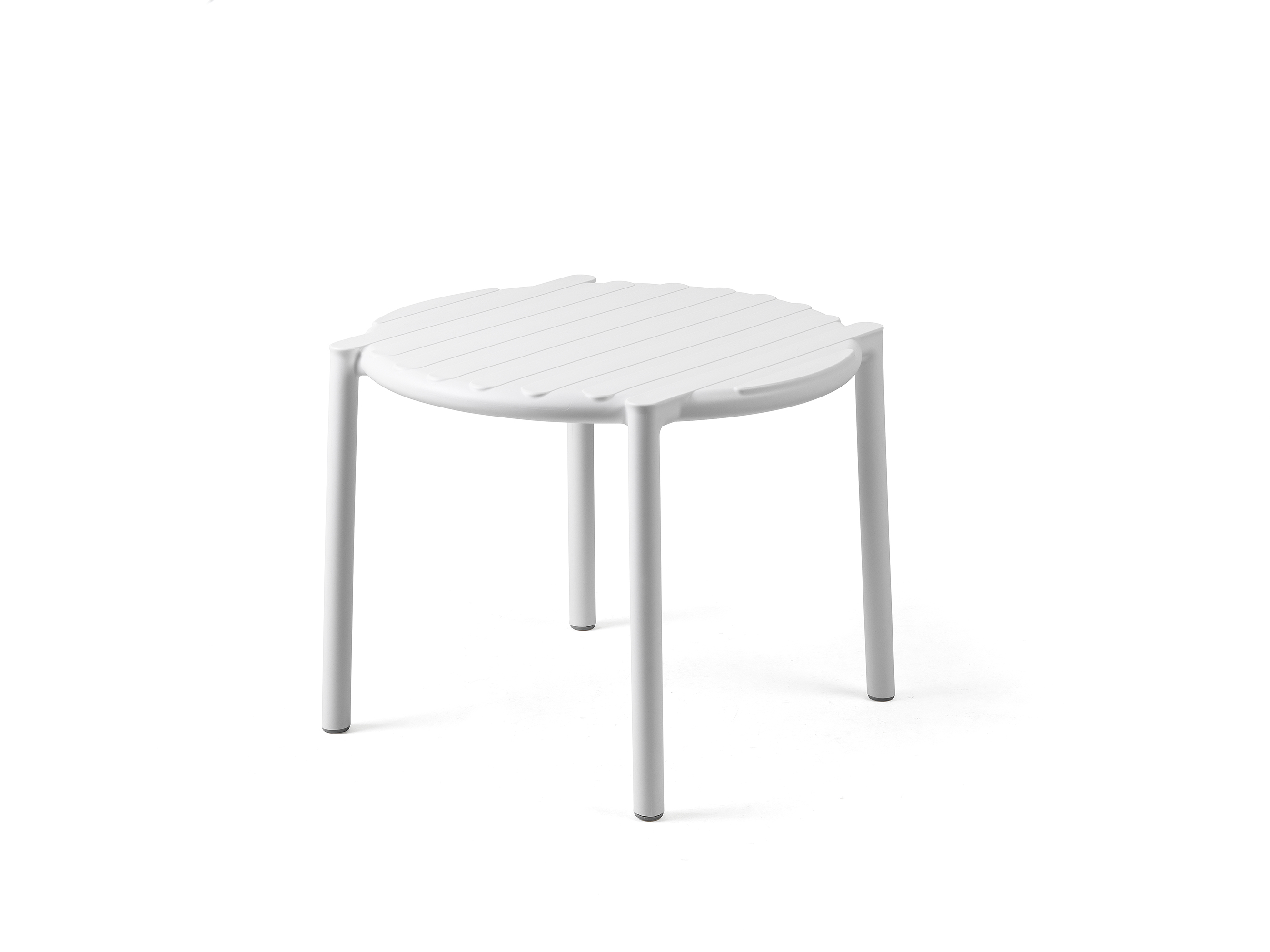 Nardi Beistelltisch DOGA BISTROT  bianco - weiß - Recyclebarer Kunststoff. - UV-beständiges fiberglass-Polypropylen