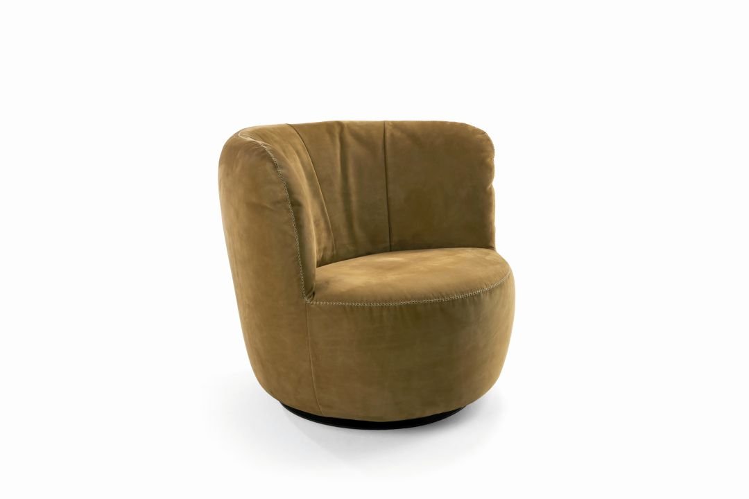 bullfrog Sessel Donna, Nubukleder Alpaca Curry, 1119-145 2600/08