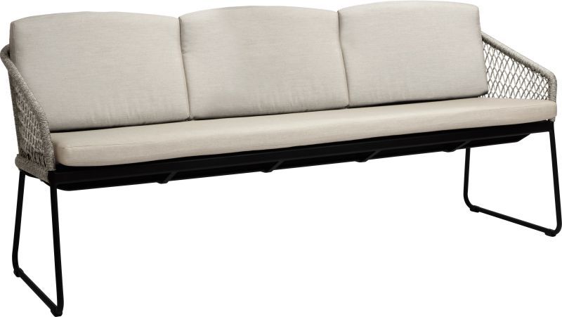 Stern -Sitzer Kufenbank Odea cream 198 x 88 cm