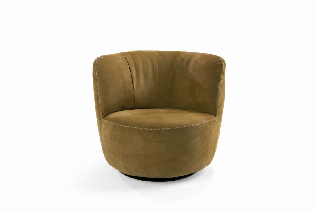 bullfrog Sessel Donna, Nubukleder Alpaca Curry, 1119-145 2600/08