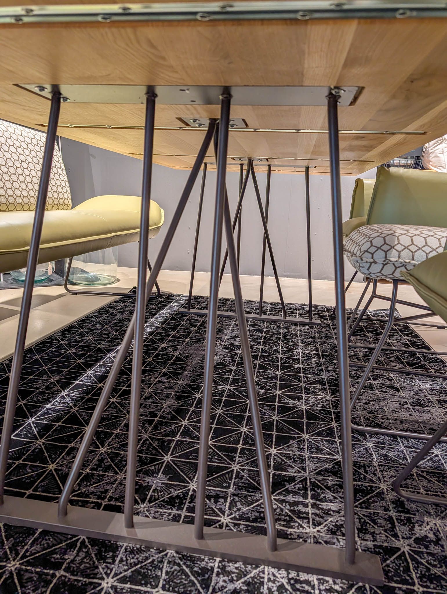 Wimmer Esstisch LINJA L70 - Essgruppe aus Massivholz, Bank, Stühle und Tisch - AUSSTELLUNGSSTÜCK