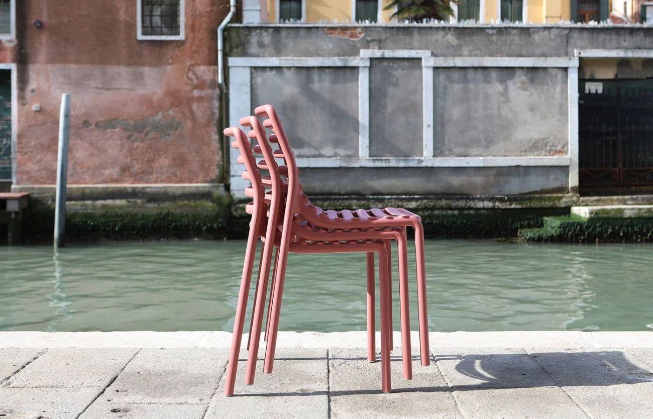 Nardi Stuhl DOGA BISTROT tabacco - braun - Recyclebarer Kunststoff. - stapelbar