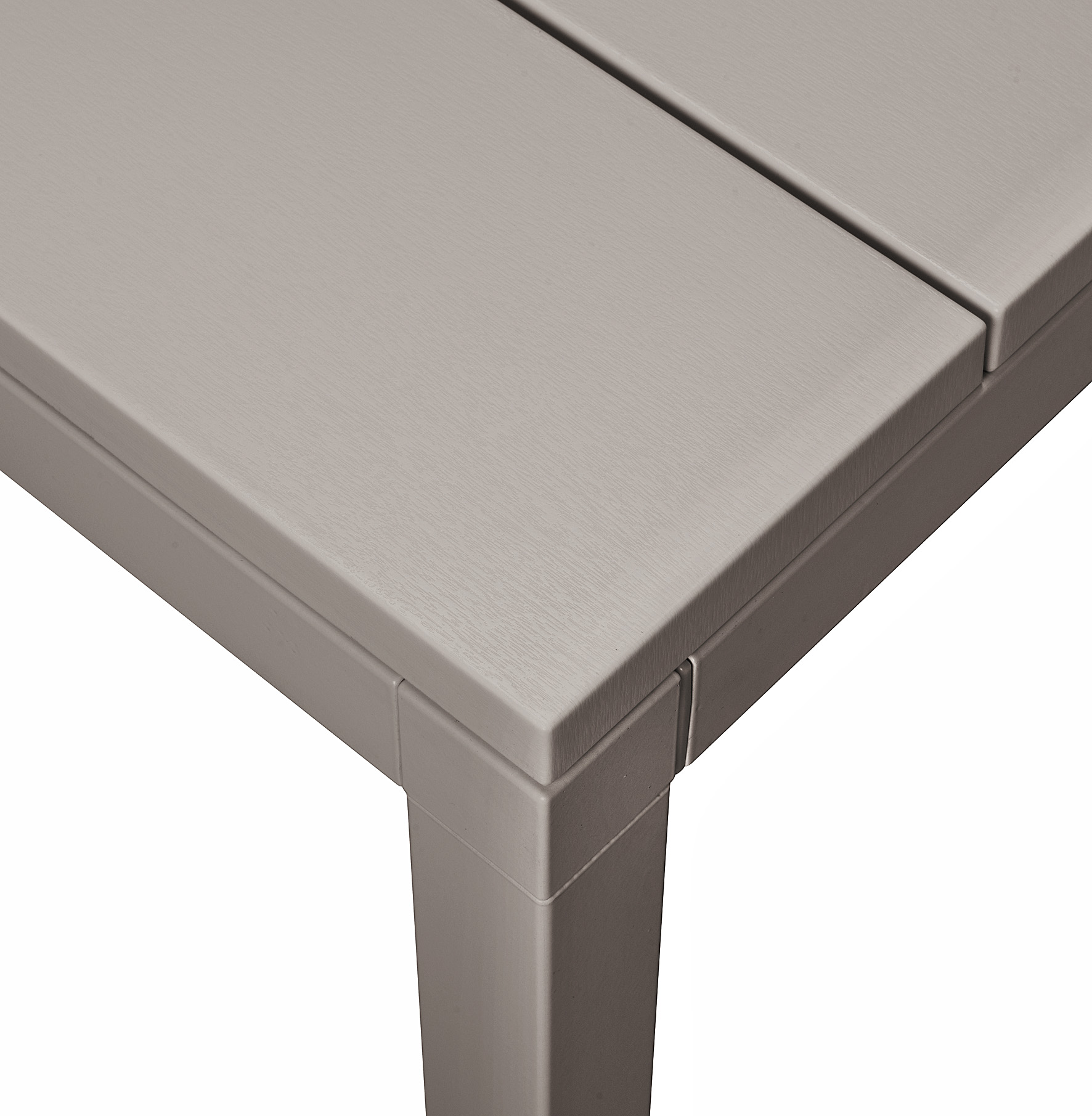 Nardi Tisch Rio 210 - Farbe tortora - beige, Matt-Effekt, Füße höhenverstellbar, ausziehbar, rutschfest