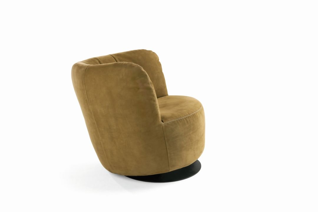 bullfrog Sessel Donna, Nubukleder Alpaca Curry, 1119-145 2600/08