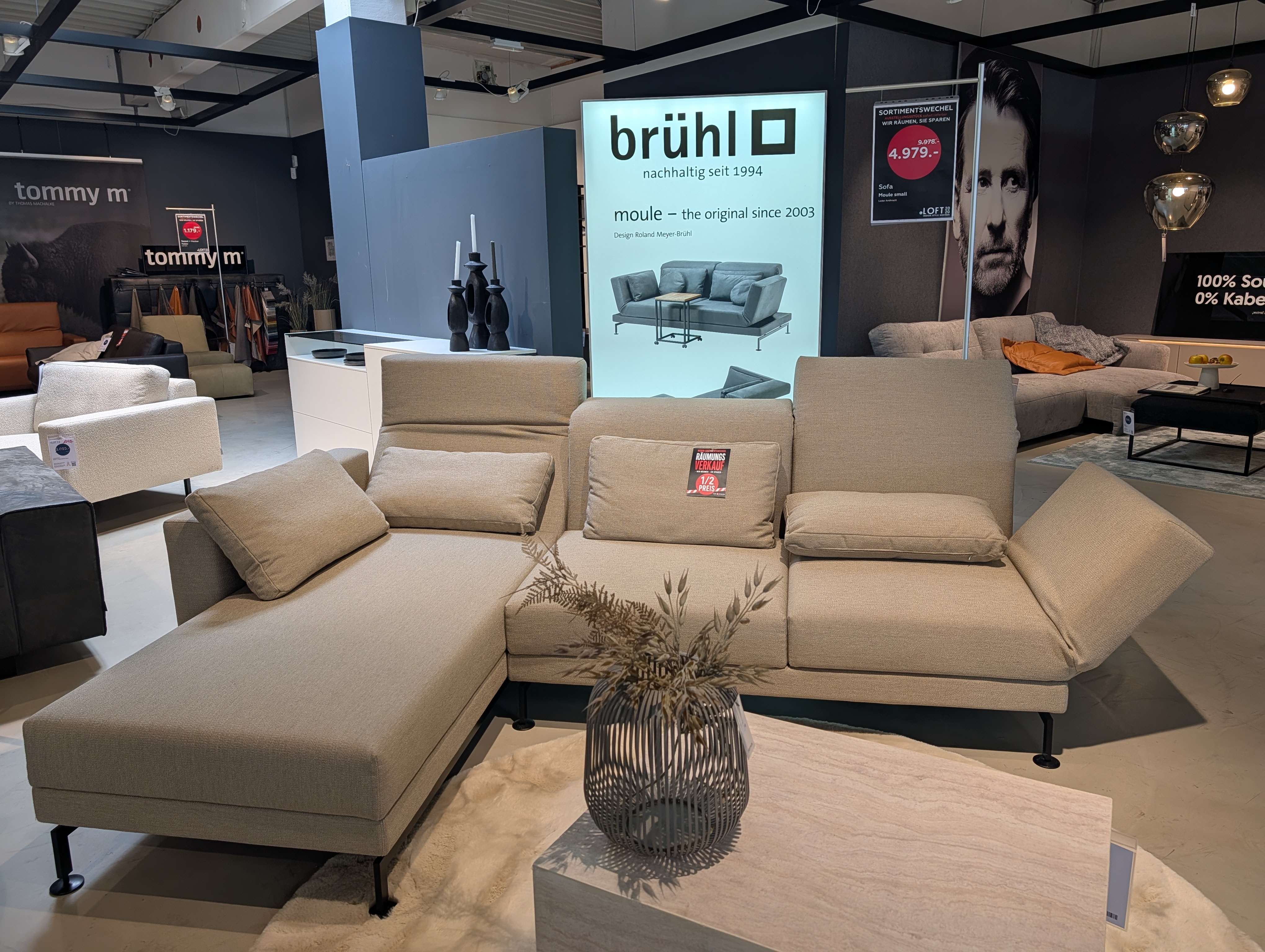 Brühl Moule medium Lc98 1 Wohnlandschaft  - AUSSTELLUNGSSTÜCK